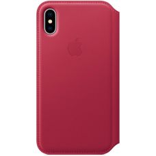 Чехол для iPhone Apple iPhone X Leather Folio Berry 